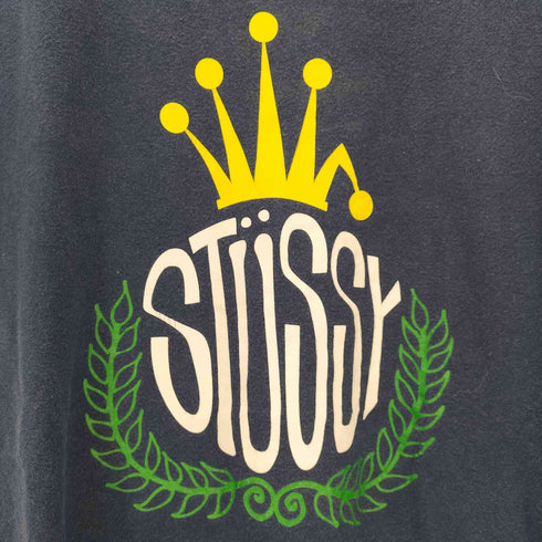 ステューシー Stussy メキシコ製 クラウン 月桂樹 プリントTシャツ メンズ import:M