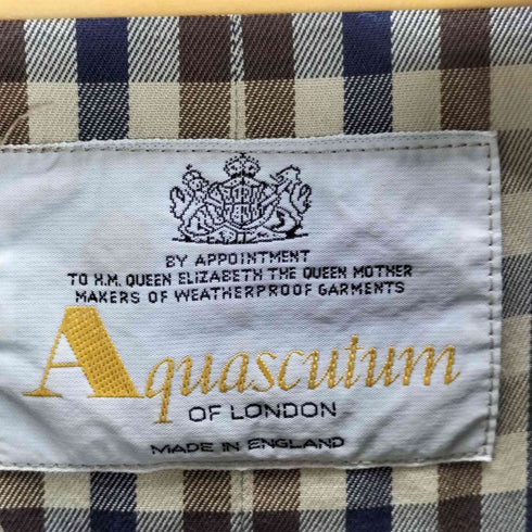 アクアスキュータム AQUASCUTUM バルマカーンコート England製 メンズ
