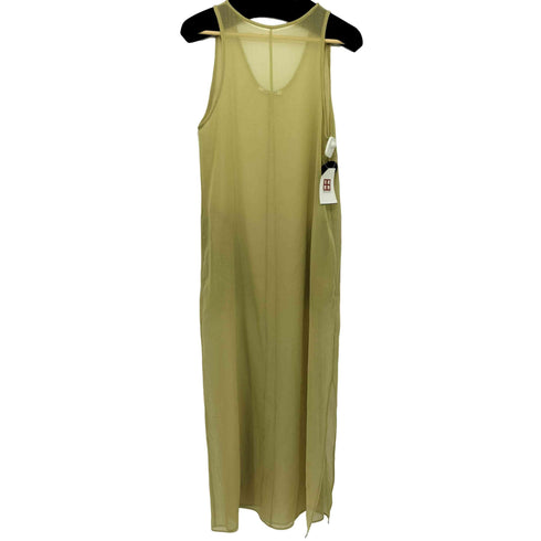 オーラリー AURALEE 2023SS WOOL RECYCLE POLYESTER LENO SHEER DRESS マキシノースリーブワンピース レディース JPN:1