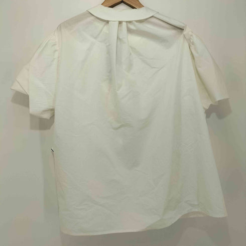 ELEPH Auntie Shirt 丸襟 パフスリーブ リボン シャツブラウス レディース import:S