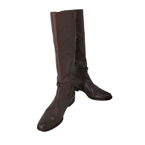 エルエルビーン L.L.Bean レザー サイドジップ ロングブーツ レディース 81/2