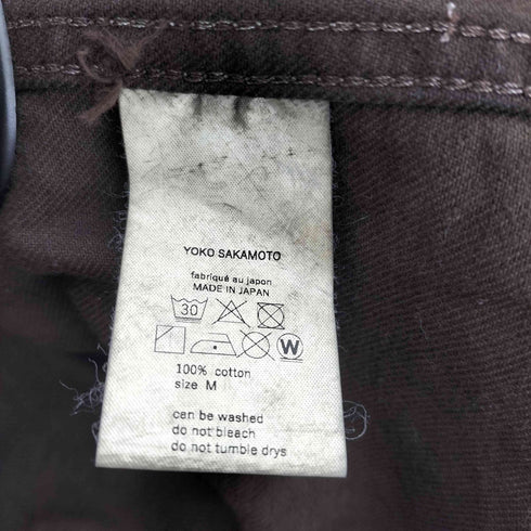 ヨーコサカモト YOKO SAKAMOTO DENIM JACKET NATURAL GARMENT DYE NATURAL GARMENT DYE メンズ JPN:M