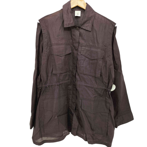 ロクビューティーアンドユースユナイテッドアローズ 6 BEAUTY & YOUTH UNITED ARROWS 2024SS シアー ミリタリー ジャケット レディース JPN:36
