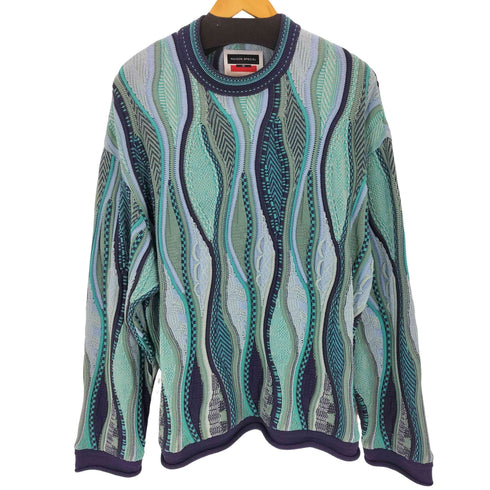 メゾンスペシャル MAISON SPECIAL Blister Jacquard Prime-Over Crew Neck Knit Pullover メンズ JPN:2