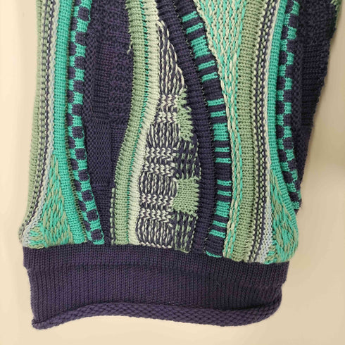 メゾンスペシャル MAISON SPECIAL Blister Jacquard Prime-Over Crew Neck Knit Pullover メンズ JPN:2