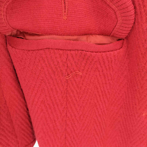 イヴサンローラン Yves Saint Laurent ノーカラーニットテーラドジャケット 金ボタン レディース JPN:M