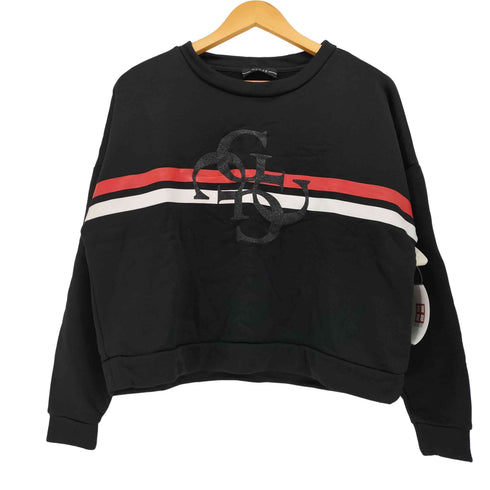 ゲス GUESS GLITTER 4G LOGO SWEAT レディース import:XS