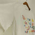 NCXK ENGINE マルチカラー ロゴ 刺繍 パール 装飾 クルーネック Tシャツ 韓国 レディース import:L