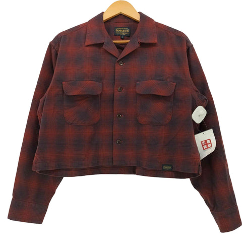 ペンドルトン PENDLETON 24AW ショートレングス オープンカラーシャツ オンブレチェック レディース FREE
