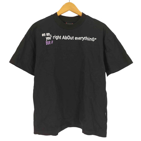 no E mosen No American Short-Sleeved T-Shirt 両面 プリント クルーネック Tシャツ ユニセックス レディース 2