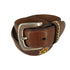 フォッシル FOSSIL ビーズ レザーベルト メンズ M