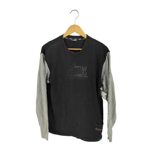 レフラー Leflah フロント袖ハンドサイン クルーネックTシャツ メンズ JPN:L