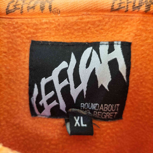 レフラー Leflah RAISE DRINK 両面プリント スウェットパーカー メンズ JPN:XL