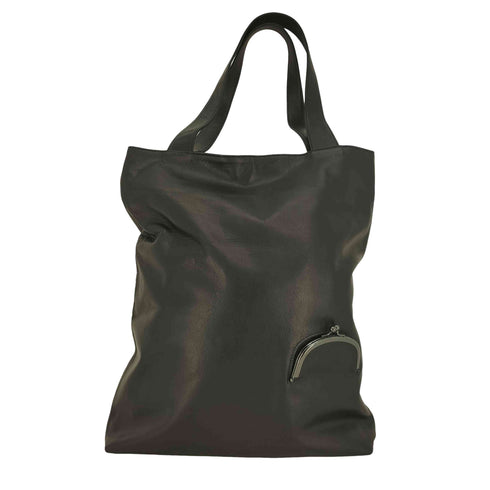 ディスコードヨウジヤマモト discord Yohji Yamamoto 24SS Clasp Top Handle Bag クラスプ トップ ハンドル カウレザー トート バッグ メンズ