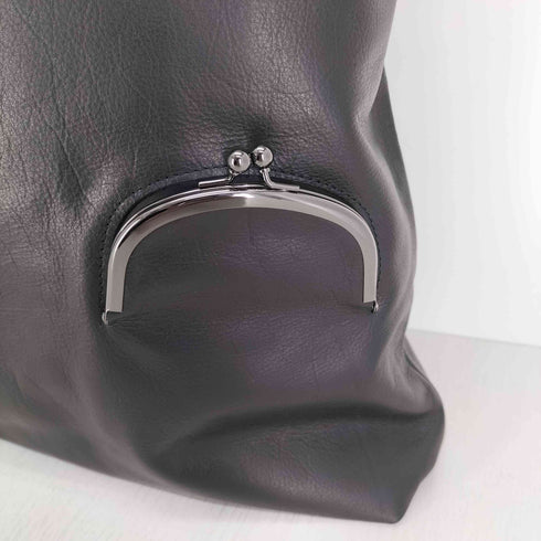 ディスコードヨウジヤマモト discord Yohji Yamamoto 24SS Clasp Top Handle Bag クラスプ トップ ハンドル カウレザー トート バッグ メンズ