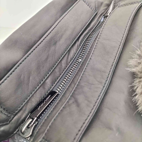 ディスコードヨウジヤマモト discord Yohji Yamamoto 24AW FUR SERIES TULIPS チューリップ フェイクファー カウレザー ショルダー バッグ メンズ
