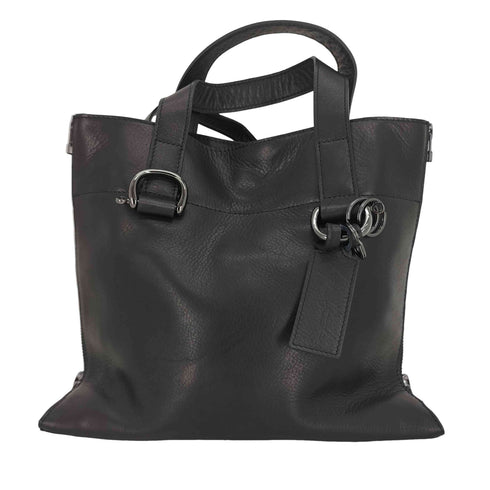 ディスコードヨウジヤマモト discord Yohji Yamamoto Zipper shoulder ジッパー レザー ショルダー バッグ メンズ FREE