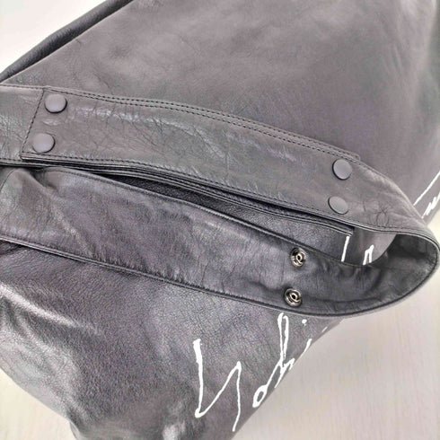 ディスコードヨウジヤマモト discord Yohji Yamamoto 23AW INFINITE Signature インフィニット シグネチャー カウレザー ショルダー バッグ メンズ