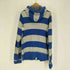 アバクロンビーアンドフィッチ Abercrombie & Fitch MUSCLE A&F 92 アップリケ ボーダー サーマル ジップアップ パーカー Y2K メンズ import:L