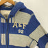 アバクロンビーアンドフィッチ Abercrombie & Fitch MUSCLE A&F 92 アップリケ ボーダー サーマル ジップアップ パーカー Y2K メンズ import:L