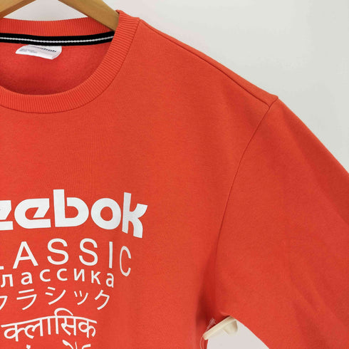 リーボッククラシック REEBOK CLASSIC 両面 プリント クルーネック スウェット メンズ import:L