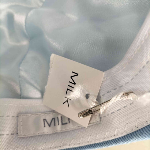 ミルク MILK ストライプ リボンハンチング帽 レディース