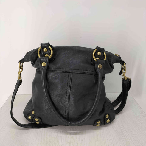 LINEA PELLE スタッズレザー2WAYショルダーバッグ レディース