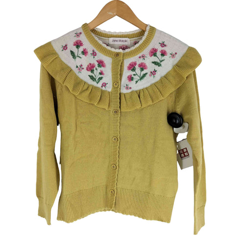 Jane Marple 22ss Thistle embroidery ラウンドヨークカーディガン レディース M