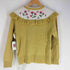 Jane Marple 22ss Thistle embroidery ラウンドヨークカーディガン レディース M