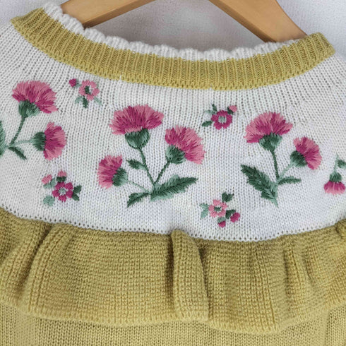 Jane Marple 22ss Thistle embroidery ラウンドヨークカーディガン レディース M