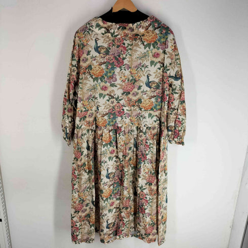 ジェーンマープルドンルサロン Jane Marple Dans Le Salon Camberwell Peacock Drawstring Collar OP キャンバーウェルピーコックドレス レディース M