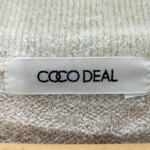 ココディール COCO DEAL モールヤーンジャカード幾何柄カーディガン レディース JPN:2