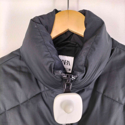 ザラ ZARA 裾ドロスト 中綿パファージャケット ショート丈 レディース import:M
