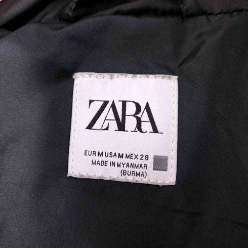 ザラ ZARA 裾ドロスト 中綿パファージャケット ショート丈 レディース import:M