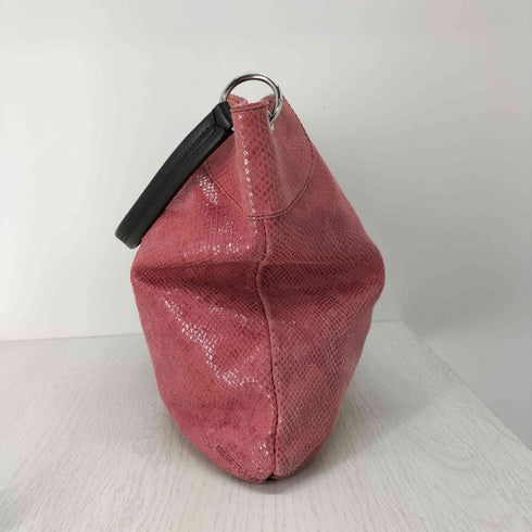 バナナリパブリック BANANA REPUBLIC パイソン柄ワンハンドレザートートバッグ レディース