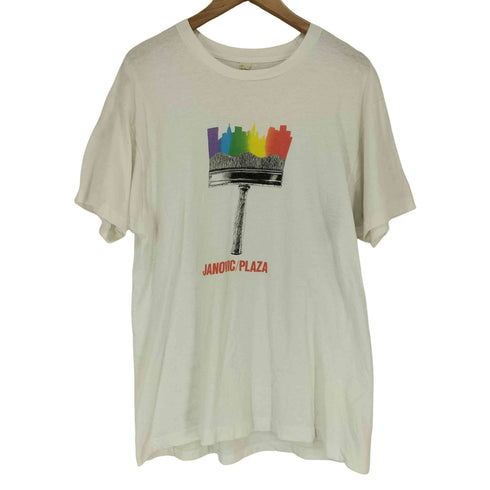 スクリーンスターズ SCREEN STARS 80s 袖裾シングル JANOVIC/PLAZA クルーネックTシャツ メンズ JPN:XL