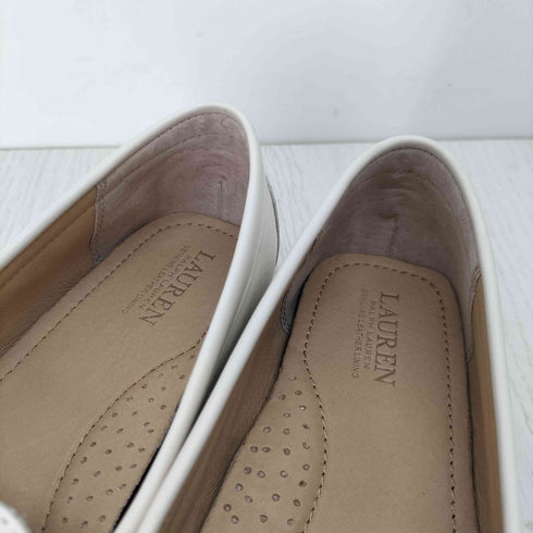 ローレンラルフローレン LAUREN RALPH LAUREN ロゴ レザーローファー レディース UK:5.5