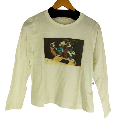 Jane Marple 20ss 猫プリント 長袖Tシャツ レディース M