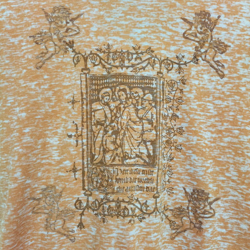 エドウィン EDWIN BLUE TRIP 総柄フロントプリントクルーネックTシャツ メンズ JPN:S