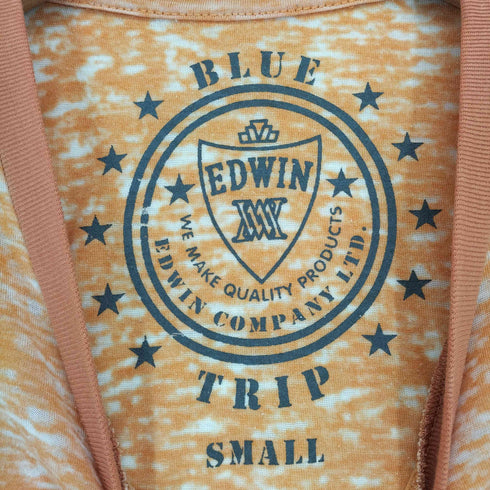 エドウィン EDWIN BLUE TRIP 総柄フロントプリントクルーネックTシャツ メンズ JPN:S
