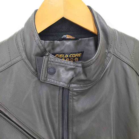 フィールドコア FieldCore CORDURA FABRIC フェイクレザージャケット メンズ LL