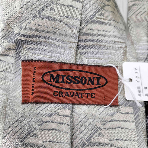 ミッソーニ MISSONI 総柄シルクネクタイ メンズ