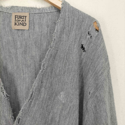 FURST OF A KIND フロントワッペンダメージ加工カーディガン メンズ