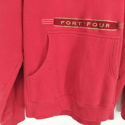 FORTYFOUR フロント刺繍プルオーバーパーカー メンズ JPN:M