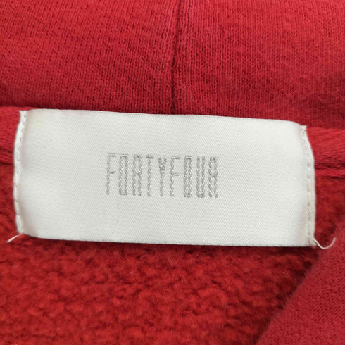 FORTYFOUR フロント刺繍プルオーバーパーカー メンズ JPN:M