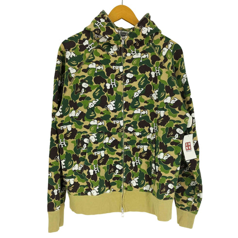 アベイシングエイプ A BATHING APE 14AW コラボ ABC CAMO FULL ZIP HOODIE メンズ JPN:L