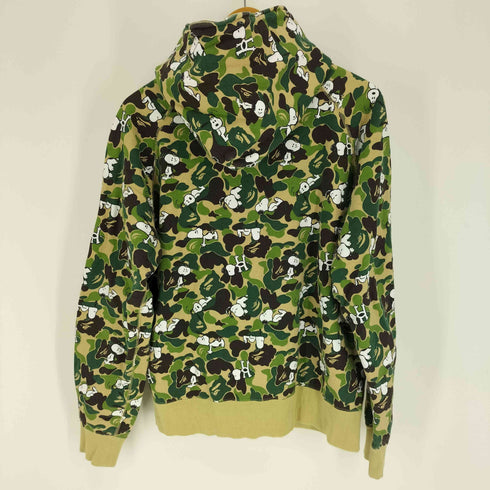 アベイシングエイプ A BATHING APE 14AW コラボ ABC CAMO FULL ZIP HOODIE メンズ JPN:L