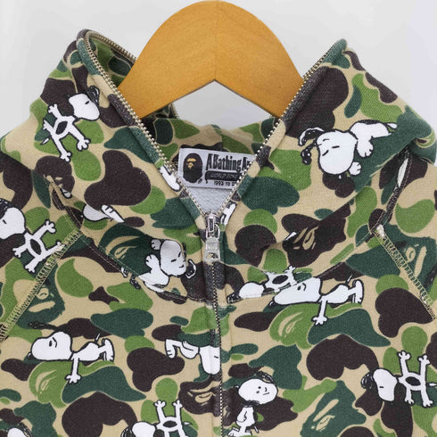 アベイシングエイプ A BATHING APE 14AW コラボ ABC CAMO FULL ZIP HOODIE メンズ JPN:L