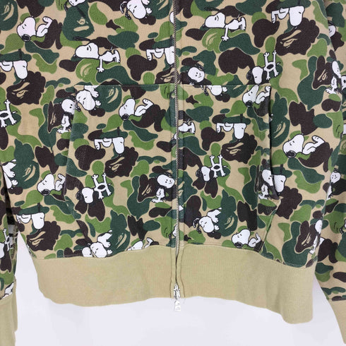 アベイシングエイプ A BATHING APE 14AW コラボ ABC CAMO FULL ZIP HOODIE メンズ JPN:L