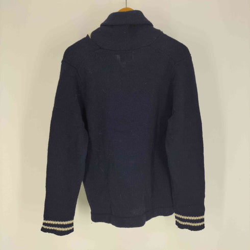 アベイシングエイプ A BATHING APE GORILLA WOOL ショールカラー ウール レタード カーディガン メンズ JPN:M